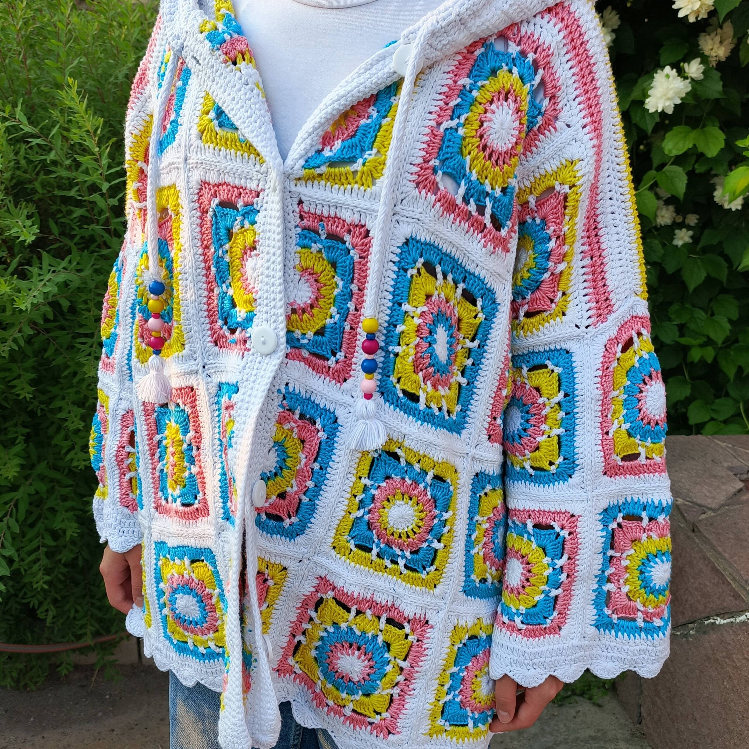 Вязаный летний кардиган
